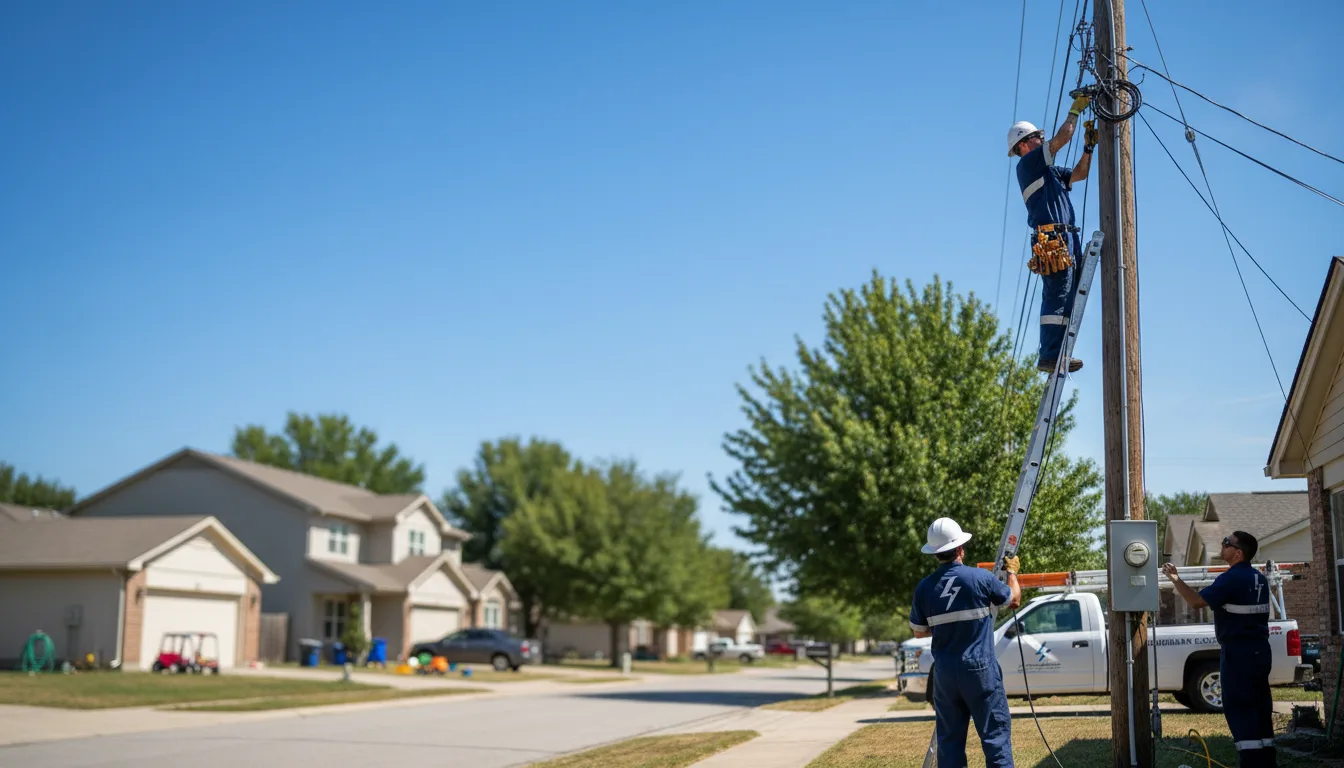 Residential electrician providing installation services in Bridgeview, IL